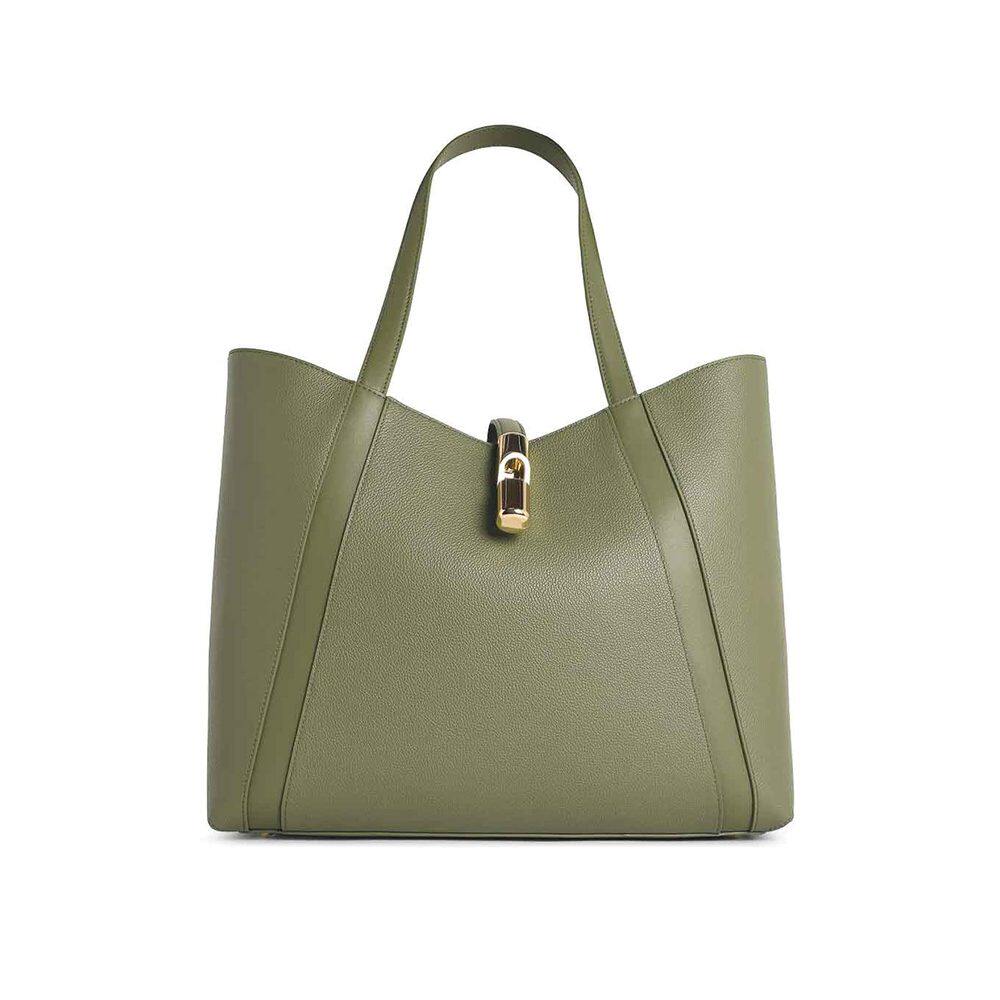 FURLA 女士手提包 WB01788BX33534555S SS2026 军绿色托特包