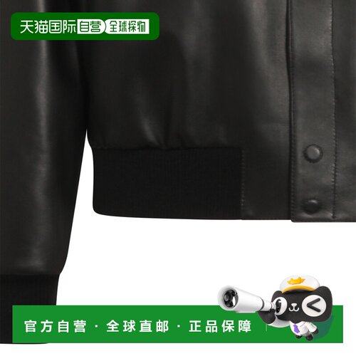 FENDI 男士夹克 FPJ139ATJZF0GME SS2026 黑色 Black leather blo