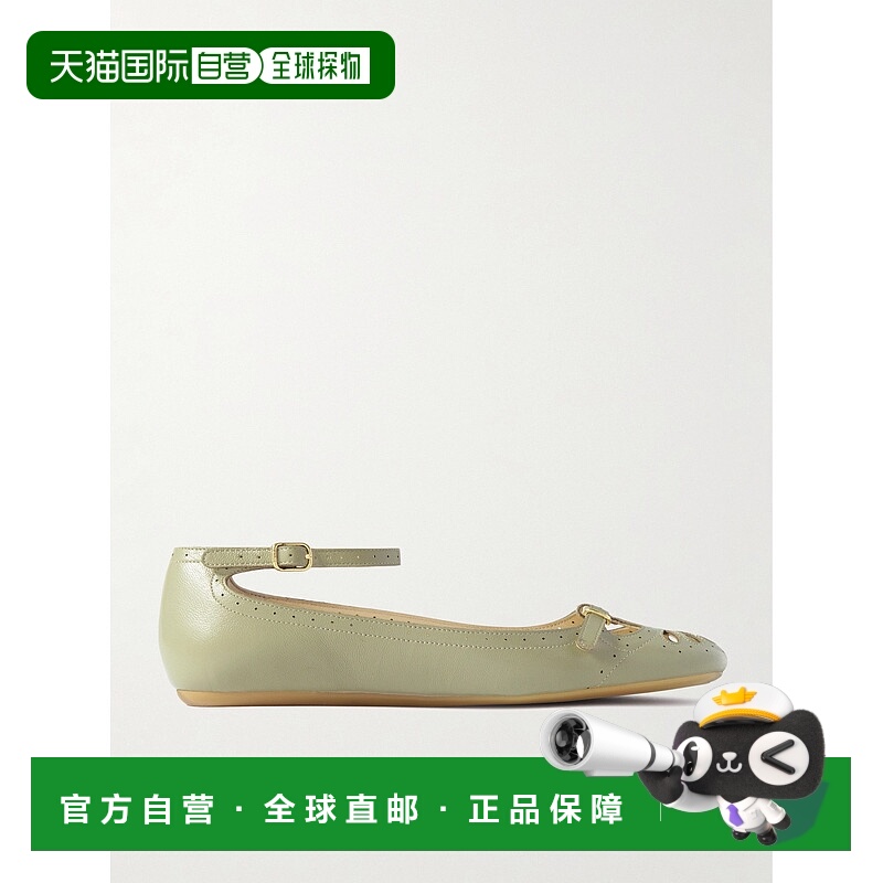 1h可退 潮奢 Chloe 蔻依 女士 Misty 镭射切割皮质芭蕾舞鞋 CH25W