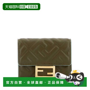 AW2024 8M0395AT00F1PQH 绿色 Army leathe FENDI green 女士钱包
