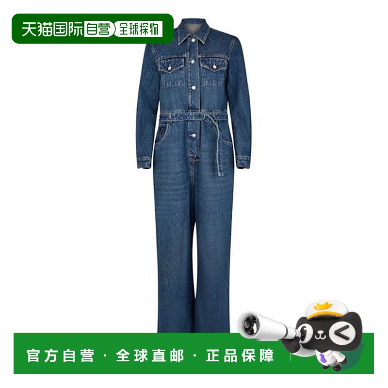 1h可退 潮奢 Prada 普拉达 女士 牛仔连衣裤 blue蓝色 舒适时尚