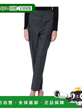 1h可退 MOSCHINO 女士正装裤 030354171500 AW2025 灰色 腰带环休