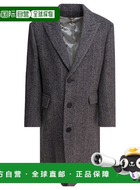 1h可退 潮奢 GOLDEN GOOSE 男士 灰色 Single-Breasted Herringbo