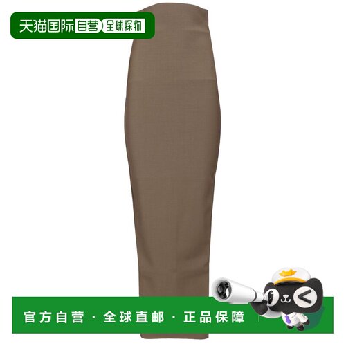 RICK OWENS 女士半身裙 RP02F5364WST34 AW2026 棕色