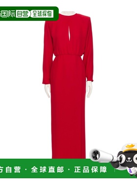 VALENTINO 女士连衣裙 BVAK571MMR9M SS2026 红色 圆领长袖连衣裙