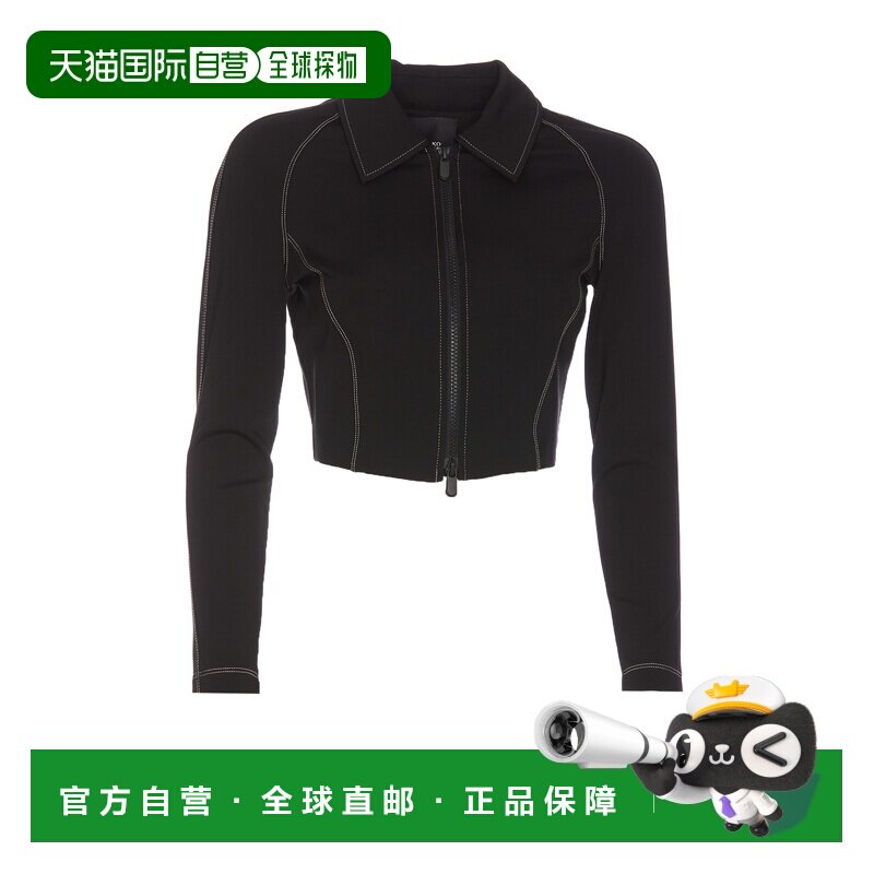 1h可退 PINKO 女士西服 103206A0HMZ99 SS2024 黑色 拉链长袖休闲