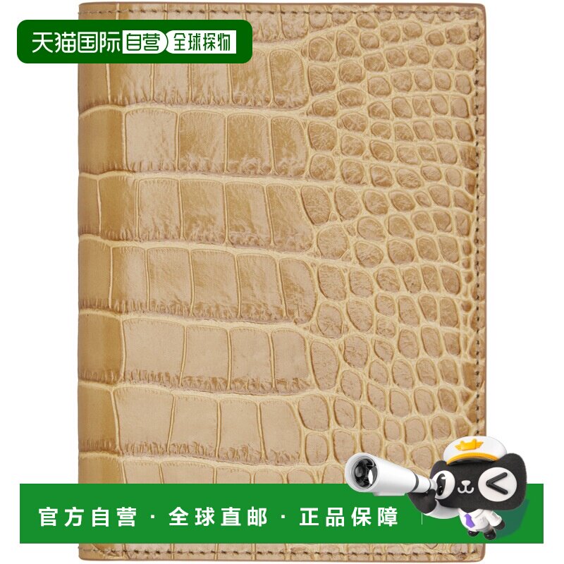 Tom Ford 汤姆 福特 男士 黄褐色 Shiny Croc T Line 护照套 Y027