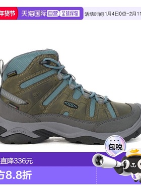 Keen 女士 Circadia Mid Polar 钢灰色/北大西洋色 防水冬季靴 10