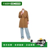 羊毛大衣 纯色长袖 MAXMARA 女士驼色大衣