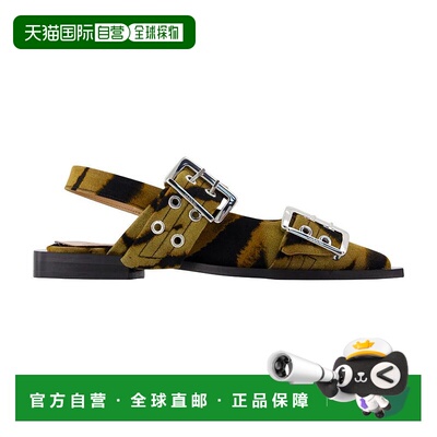 GANNI 女士芭蕾乐福鞋 S3247 AW2025 浅棕色 Ganni Feminine Buck