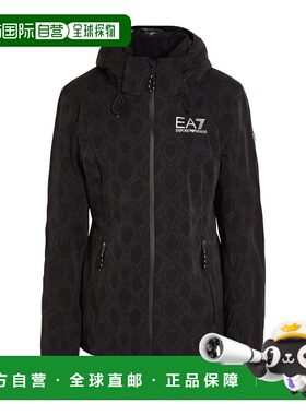 潮奢 Ea7 女士 Wear 雪白色运动装 black黑色 舒适时尚外套夹克