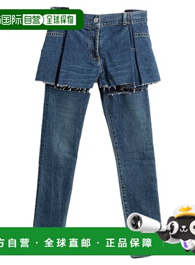 潮奢 Sacai 女士 牛仔长裤 blue蓝色 舒适时尚