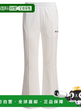 PINKO 女士休闲裤 105724A2URZ25 AW2025 白色阔腿裤 Trousers