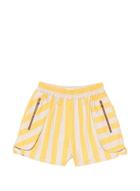 1h可退 潮奢 Fendi 芬迪 女士 黄色短裤 FLP896AOHU