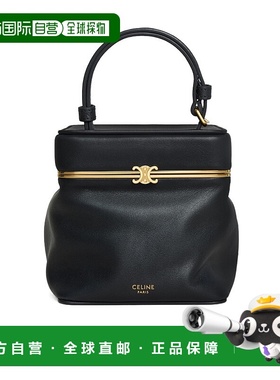 CELINE 女士手提包 124232J7538NO SS2026 黑色 小号 TRIOMPHE单