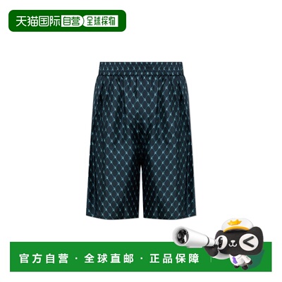 BALMAIN 男士短裤 HH1PA205SF55SQD AW2026 花色 松紧腰短裤