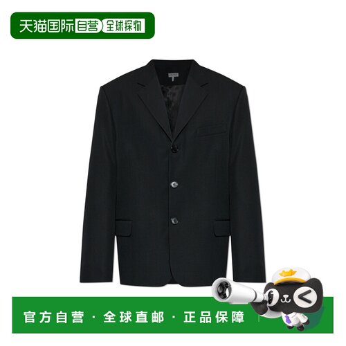 LOEWE 男士西服 H526Y03WDK0BLACK AW2026 黑色 Wool blazer with