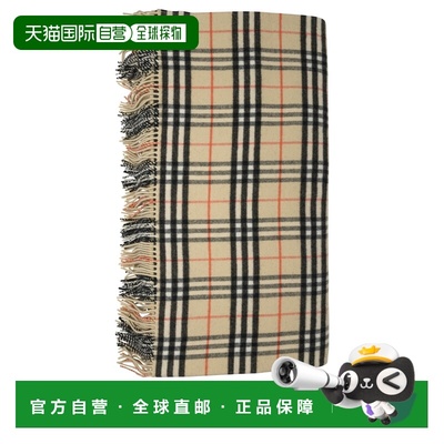 BURBERRY 男士T恤 8109573 AW2025 浅棕色 Check Blanket