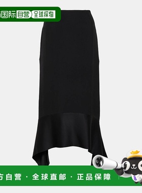 1h可退 潮奢 TOT&Ecirc;ME 女士 Cr&ecirc;pe 缎面中长半身裙长裙