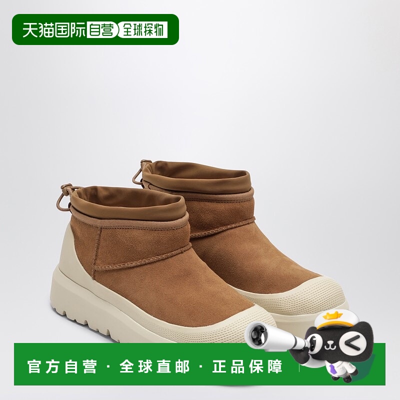1h可退 潮奢 Ugg 男士 Ultra Weather 栗色经典款迷你混搭靴子 11