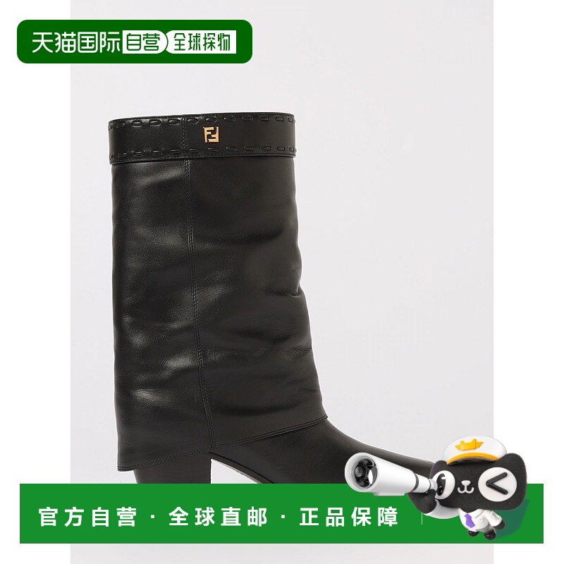 1h可退 FENDI 女士靴子 8T8762NA7F0QA1 AW2025 黑色 Stivale Fen