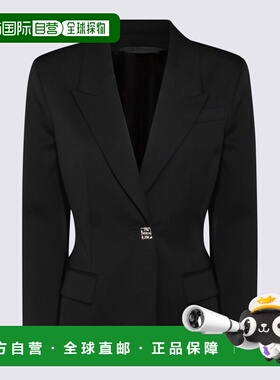 GIVENCHY 女士西服 BW30JM15CT001 AW2024 黑色 Wool Blazer