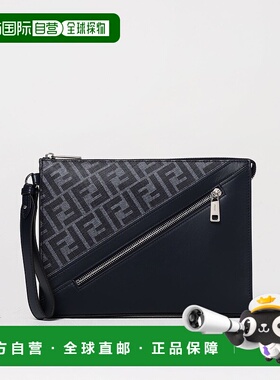 FENDI 男士手拿包 7VA491ASICF1O97 CO 蓝色 Crafted from high-q