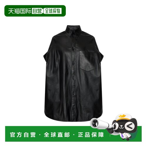 BALENCIAGA 女士衬衫 861044TLS061000 SS2026 黑【付后1h可退】