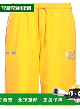 1h可退 潮奢 Ea7 男士 短裤 yellow黄色 舒适时尚
