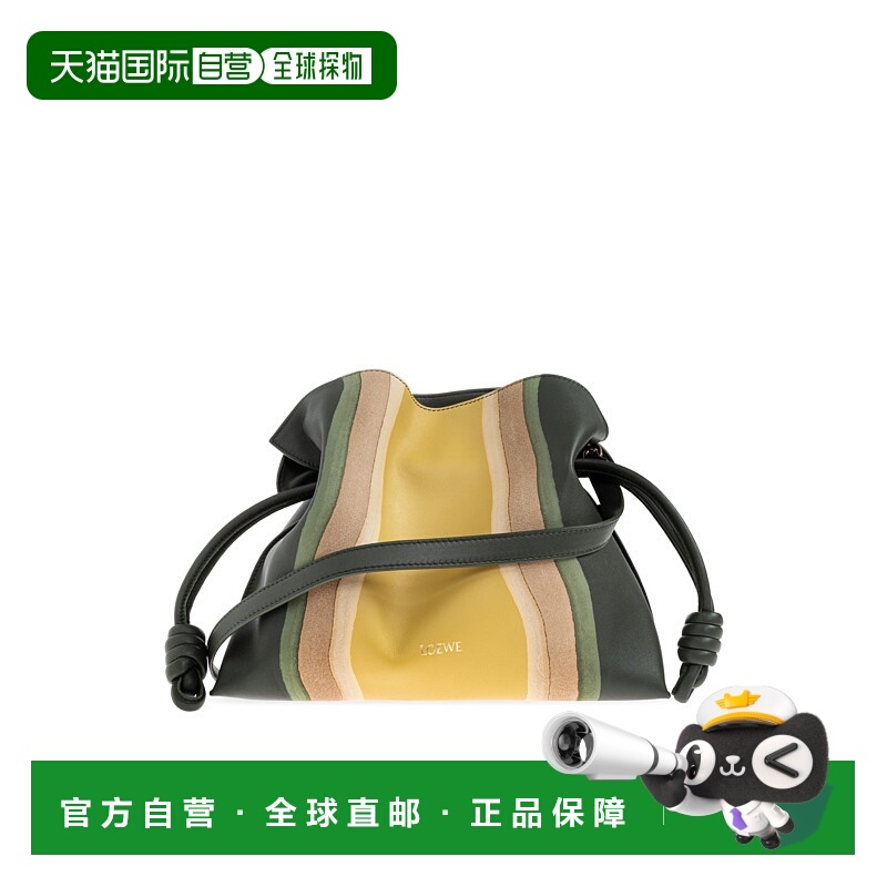 1h可退 LOEWE 女士手提包 A411FC1XCX0BOTTLEGREENOCHRE CO