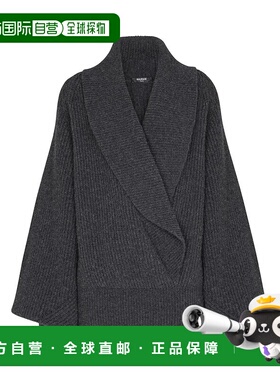 BALMAIN 女士衬衫 FF0KJ050KJ229 AW2025 灰色 Balmain Batwing O