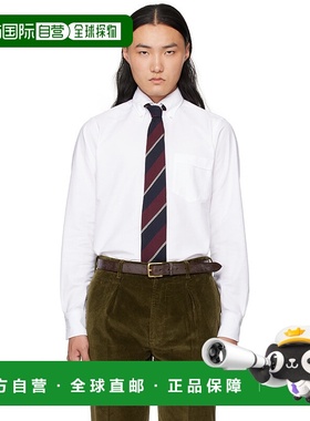 1h可退 潮奢 Drake's 男士 白色纽扣衬衫 DR2A4A2184301