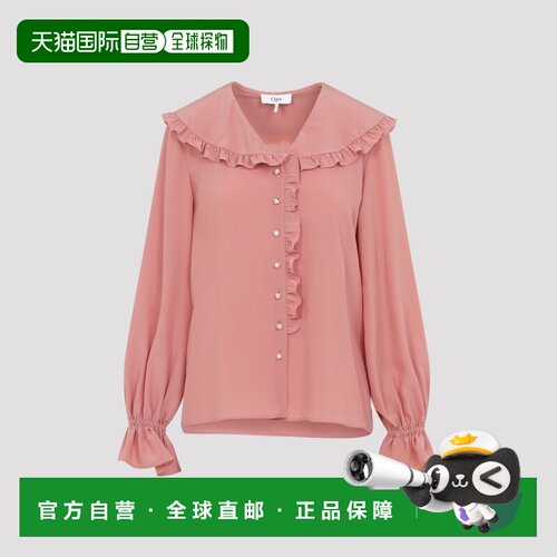 CHLOÉ 女士衬衫 CH25WHT780056W2 AW2025 粉红色 长袖衬衫