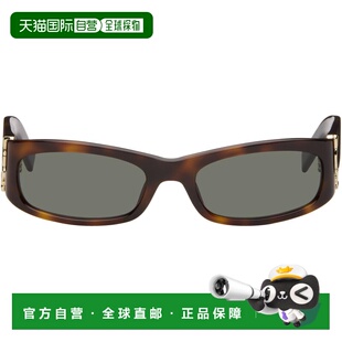 1h可退 潮奢 Saint Laurent 圣罗兰 女士 棕色 SL M152 太阳镜 SL