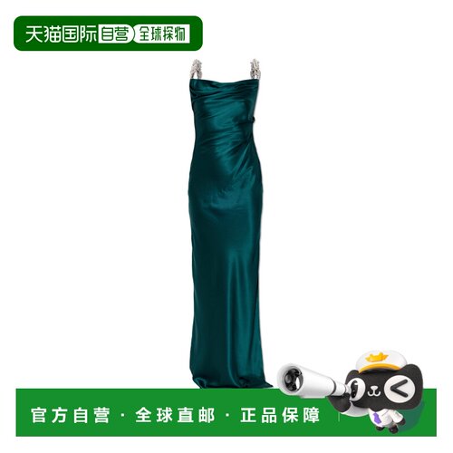 BALMAIN 女士连衣裙 HF1RN455PD53SQV AW2026 绿色 Silk dress wi