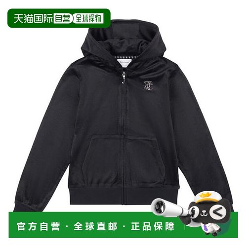 1h可退 潮奢 Juicy Couture 橘滋 女童 天鹅绒连帽套头衫童装
