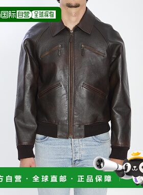 CELINE 男士夹克 RV0QF0G5819BA AW2025 棕色 Calf leather bombe