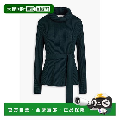 1h可退 潮奢 ZIMMERMANN 女士 束带罗纹羊毛高领毛衣 0232TF241F