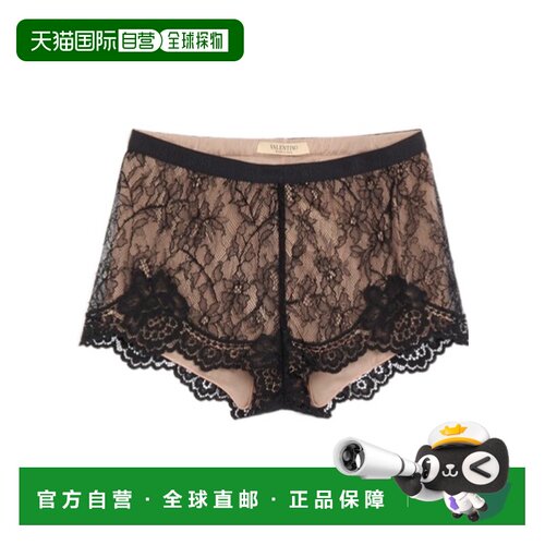 VALENTINO 女士内裤 BMD07TAAA0NO AW2026 黑色 蕾丝内裤性感