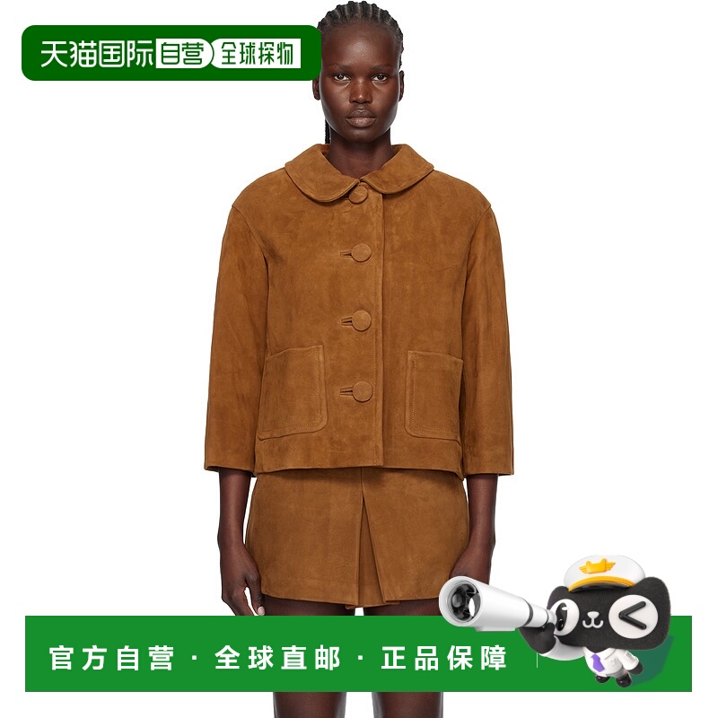 1h可退 潮奢 Marc Jacobs 马克 雅可布 女士 黄褐色 Doll 绒面革