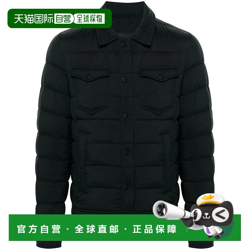 1h可退 HERNO 男士夹克 12456ZPI011ULE9300 AW2025 黑色 长袖羽