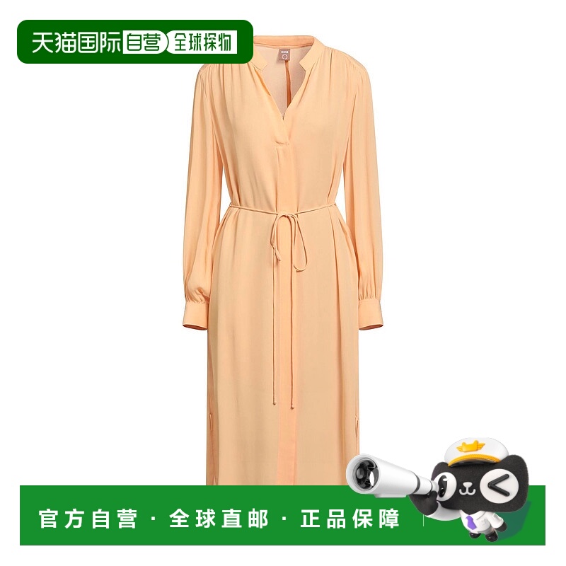 1h可退 潮奢 BOSS 波士 女士 中长连衣裙 beige米色 舒适时尚