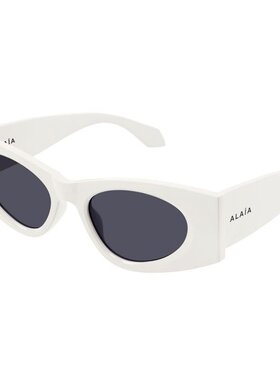 ALAIA 女士太阳镜 AA0075S002 CO 白色 几何框太阳镜