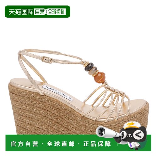JIMMY CHOO 女士凉鞋 LEMIWEDGE100IPRGOLDMIX AW2026女鞋