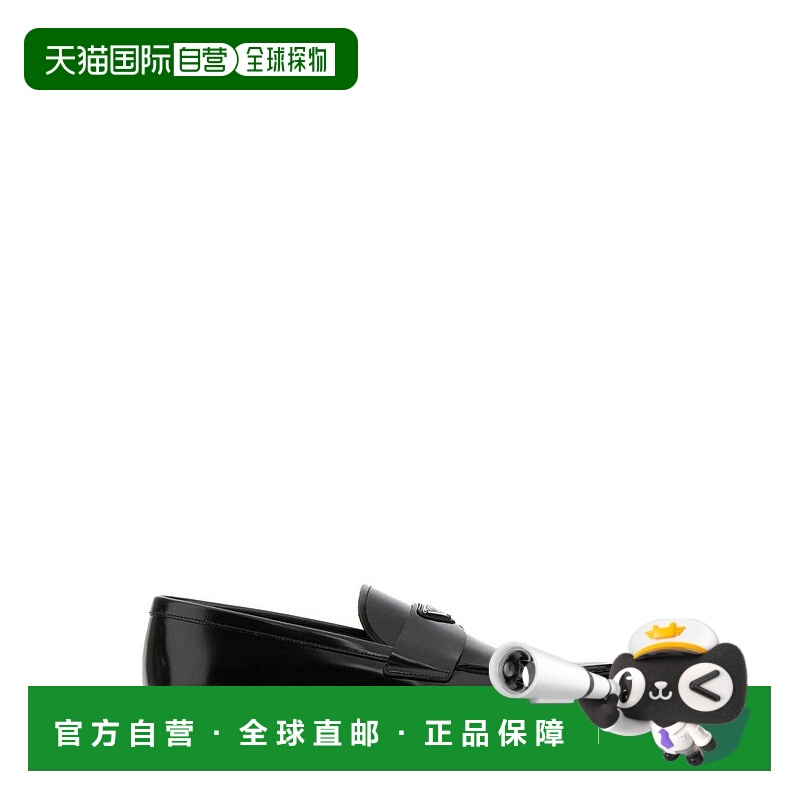 1h可退 潮奢 Prada 普拉达 男士 琺瑯三角形標誌一腳蹬樂福鞋 2DB