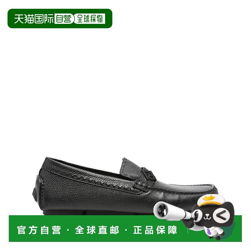 1h可退 FENDI 男士休闲鞋 7D1682TDKF0ABB AW2025 黑色 FF METAL