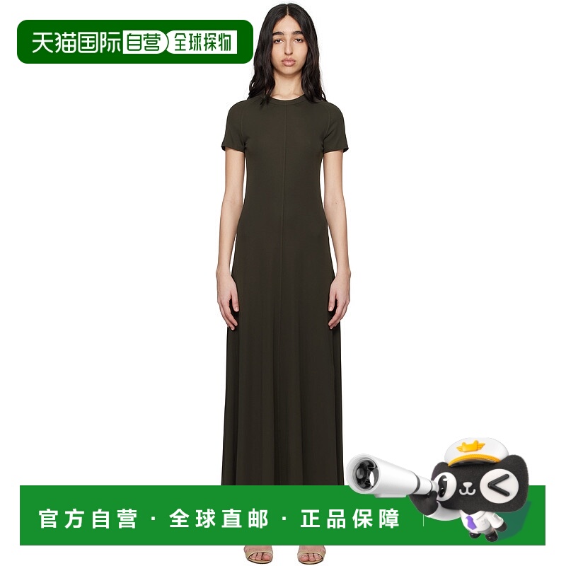 1h可退 潮奢 TOTÊME 女士 棕色 Fluid Jersey 连衣裙 242WRD1696F