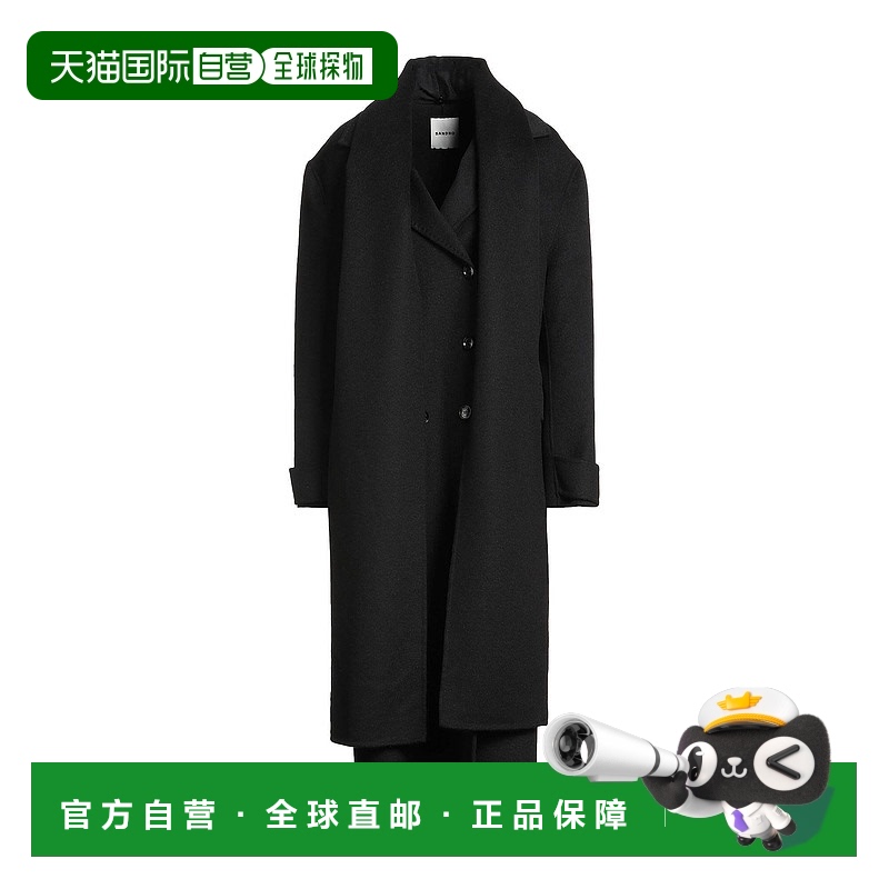 1h可退 潮奢 Sandro 女士 大衣 black黑色 舒适时尚