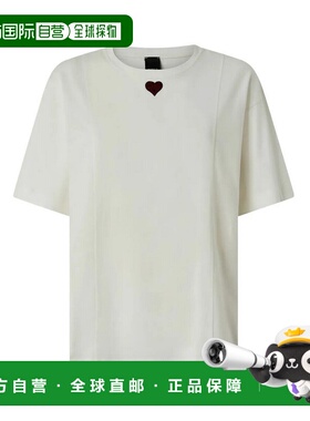 PINKO 女士T恤 105665A326Z05 AW2026 白色 Tortino T-Shirt