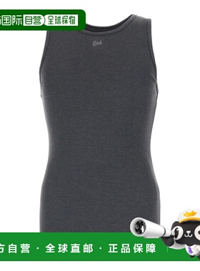 1h可退 潮奢 Erl 男士 MEN 褪色设计黑色针织背心上衣 ERL12T101F